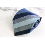  Armani ko let's .-ni бренд галстук полоса рисунок шелк Италия производства PO мужской голубой ARMANI COLLEZIONI