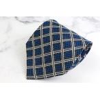 ivu* солнечный rolan бренд галстук YSL в клетку .. рисунок шелк сделано в Японии PO мужской темно-синий YVES SAINT LAURENT