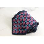  Mila Schon бренд галстук Logo общий рисунок цветочный принт мелкий рисунок рисунок шелк Италия производства PO мужской темно-синий mila schon