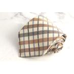  Adonis бренд галстук полоса рисунок в клетку .. рисунок шелк PO мужской бежевый ADONIS