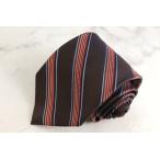  paul (pole) Stuart бренд галстук полоса рисунок шелк сделано в Японии PO мужской Brown PAUL STUART