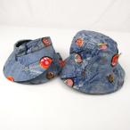. внезапный панама * козырек 6 позиций комплект не использовался Denim style 54-57cm шляпа совместно много женский Kids для девочки 