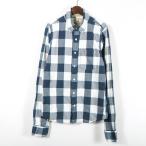 ホリスター 長袖シャツ チェック柄 ボタンダウン アメリカ古着 ヴィンテージ メンズ Mサイズ ブルー Hollister