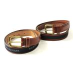 トミーヒルフィガー ベルト 2点セット レザー ブランド まとめて メンズ ブラウン TOMMY HILFIGER