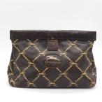  Long Champ клатч кожа общий рисунок Logo бренд сумка сумка портфель мужской женский Brown Longchamp