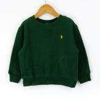  Polo * Ralph Lauren обратная сторона ворсистый длинный рукав футболка хлопок tops *95 соответствует baby для мальчика 2T размер зеленый POLO RALPH LAUREN
