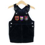  Miki House комбинезон вельвет сарафан нашивка retro 93 соответствует baby для девочки T93 размер черный MIKI HOUSE