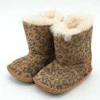  UGG мутон ботинки CassieLeopardkasi- Leopard овчина леопард пинетки обувь baby для девочки 11cm размер Brown UGG