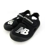  New balance сандалии текстильная застёжка уличный бренд обувь чёрный Kids для мальчика 18 размер черный NEW BALANCE
