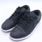 ショッピングused ナイキ スニーカー エアジョーダン1 ローカット FB9907-001 シューズ 靴 黒 メンズ 27.5サイズ ブラック NIKE