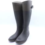 マーガレットハウエル レインシューズ レインブーツ ブランド 長靴 レディース Mサイズ グレー×カーキ MARGARET HOWELL