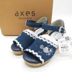  axes femme морской вышивка Denim Wedge сандалии не использовался TL622X04K0 обувь обувь Kids для девочки M размер голубой axes femme