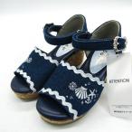  axes femme морской вышивка Denim Wedge сандалии не использовался TL622X04K0 обувь Kids для девочки M размер индиго axes femme