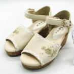  axes femme морской вышивка Denim Wedge сандалии не использовался TL622X04K0 обувь Kids для девочки L размер бежевый axes femme