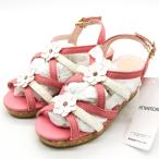 axes femme цельный . цветок Denim сандалии не использовался SH622X03K0 обувь обувь Kids для девочки L размер розовый axes femme