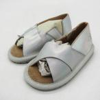  Emu сандалии не использовался B11957S AldinaWalker обувь baby для девочки 6-12 размер серебряный EMU Australia