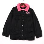 ショッピングRONI ロニィ ナイロンジャケット ボアジャケット ジャンパー アウター キッズ 女の子用 MLサイズ ブラック RONI