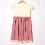 キャサリンコテージ 半袖ワンピース ドレス デザイン フォーマル キッズ 女の子用 140サイズ オフホワイト×ピンク Catherine Cottage