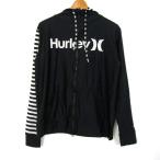 ハーレー パーカー 長袖 スポーツウエア フード付 ストレッチ トップス メンズ Mサイズ ブラック系 Hurley