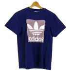  Adidas Originals короткий рукав футболка tops Logo T спортивная одежда женский L размер лиловый adidas Originals
