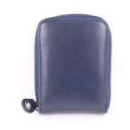 eske- футляр для карточек кожа .... раунд застежка-молния .... карта inserting бренд мелкие вещи женский темно-синий SK