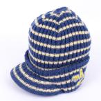  Miki House вязаная шапка вязаная шапка tsuba имеется окантовка шерсть . сделано в Японии бренд шляпа Kids для мальчика S размер голубой MIKI HOUSE