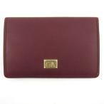  Caran d'Ache футляр для карточек чехол для пропуска кожа складывающийся пополам бренд женский wine red CARAN dACHE