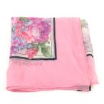 イヴ・サンローラン スカーフ シルク 花柄 日本製 ブランド レディース ピンク YVES SAINT LAURENT