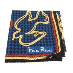 ニナリッチ スカーフ 千鳥柄 シルク