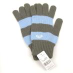  Quick Silver перчатки вязаный перчатка окантовка Logo не использовался бренд женский серый × голубой Quiksilver