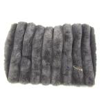  Furla мех шарф снуд защита горла "neck warmer" muffler бренд женский серый Furla