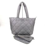 フォリフォリ トートバッグ ショルダーポーチ付き キルティング 鞄 カバン ブランド レディース グレー Folli Follie