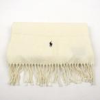 ラルフローレン マフラー ストール ポニーロゴ スコットランド製 ウール ブランド レディース メンズ アイボリー RALPH LAUREN