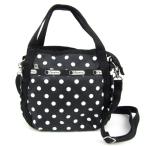 レスポートサック SMALL JENNI ショルダーバッグ 2way ドット柄 ハンドバッグ 鞄 ブランド レディース ブラック LeSportsac