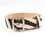  Paul Smith - lako ремень Zebra рисунок сделано в Японии бренд мелкие вещи мужской белый × Brown Paul Smith
