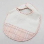  Burberry дети нагрудник noba проверка baby для девочки белый × розовый Burberry Children