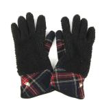  Arnold Palmer перчатки перчатка боа в клетку бренд мелкие вещи женский черный Arnold Palmer