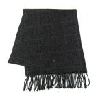 ポロ・ラルフローレン マフラー カシミヤ チェック柄 ポニー刺繍 イギリス製 ブランド メンズ グレー POLO RALPH LAUREN