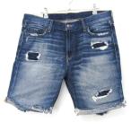 ショッピングホリスター ホリスター デニムパンツ ショート丈 ジーンズ 大きいサイズ ボトムス メンズ 33サイズ ブルー Hollister