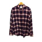 ショッピングアメリカンイーグル アメリカンイーグル 長袖シャツ チェック柄 クラシックフィット 大きいサイズ トップス メンズ XLサイズ レッド系 American Eagle