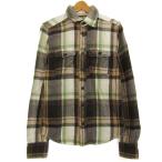 ホリスター 長袖シャツ チェック柄 トップス メンズ Sサイズ ブラウン系×グリーン系 Hollister