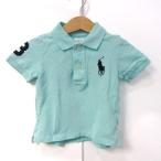  Ralph Lauren рубашка-поло tops короткий рукав большой po колено Logo baby для мальчика 12M размер мята RALPH LAUREN