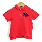 ポロバイラルフローレン ポロシャツ トップス 半袖 ビッグポニー ベビー 男の子用 12M 80/48サイズ レッド Polo by Ralph Lauren