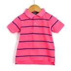 ポロバイラルフローレン ポロシャツ トップス 半袖 ボーダー柄 ベビー 男の子用 12M 80/48サイズ ピンク×青 Polo by Ralph Lauren