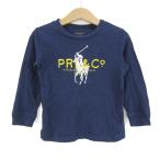  Ralph Lauren футболка с длинным рукавом tops long T хлопок baby для мальчика 24M размер темно-синий RALPH LAUREN