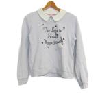 ショッピングメゾピアノ メゾピアノ スウェット トレーナー トップス 襟付き キッズ 女の子用 M(150)サイズ うす紫×白×黒 Mezzo Piano