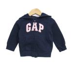  baby Gap Parker tops Zip выше тренировочный обратная сторона ворсистый Logo baby для мальчика 70 размер темно-синий baby GAP