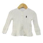  Ralph Lauren кардиган Logo tops baby для девочки 12M размер "теплый" белый RALPH LAUREN