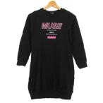 ジェニィラブ ワンピース 長袖 コットン100% ブランド トップス 黒 キッズ 女の子用 150サイズ ブラック JENNI love