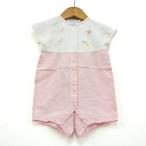  Familia комбинезон комбинезон короткий рукав хлопок 100% все в одном белый baby для девочки 70 размер белый × розовый Familiar